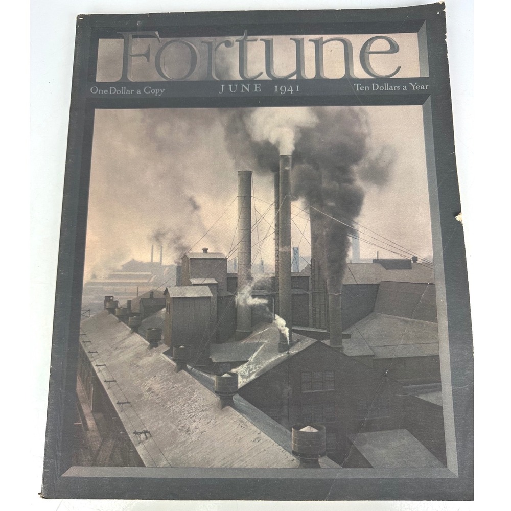 Fortune Magazine June 1941 Dmitri Kessel Cover Vintage Ads Chrysler Packard WWII
